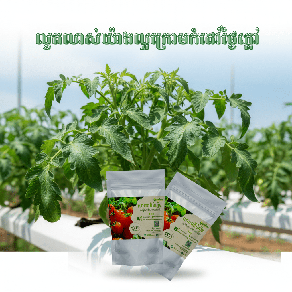 ជីអាបេ ដាំបន្លែលើទឹក សម្រាប់ ប៉េងប៉ោះ for faster gowth, and smart tools in Cambodia