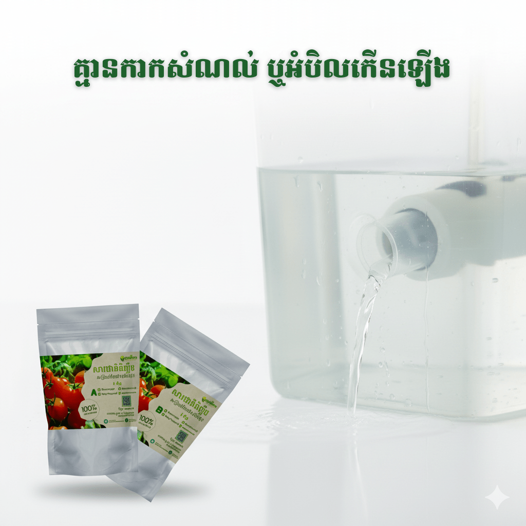 ជីអាបេ ដាំបន្លែលើទឹក សម្រាប់ ប៉េងប៉ោះ for faster gowth, and smart tools in Cambodia